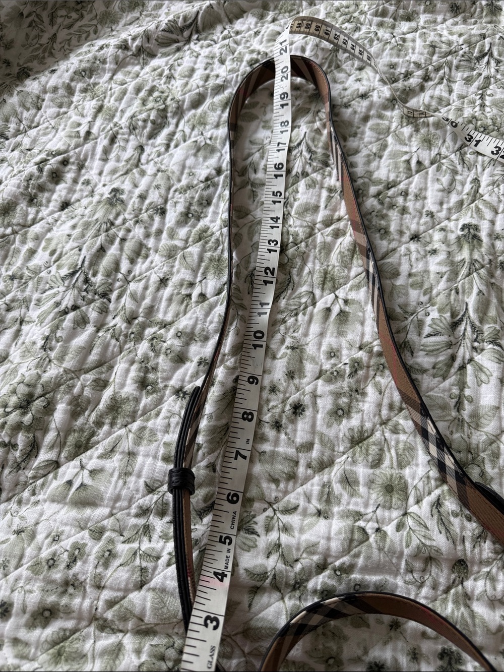 Burberry Black Pebbled Leather Bucket Bag with Check-Print Strap - Picture 5 of 7